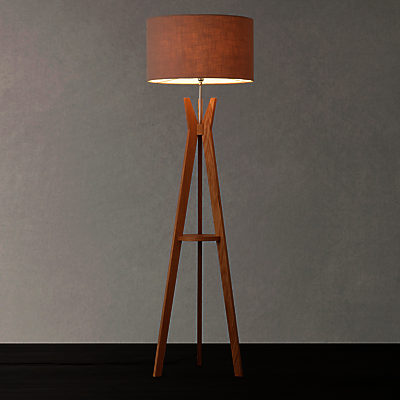 i4DZINE Trafalgar Oak Tripod Floor Lamp, Oak